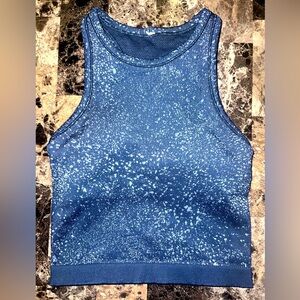 LULULEMON EBB TO STREET CROPPED RACERBACK TANK TOP SIZE 2 PTP 12” EUC